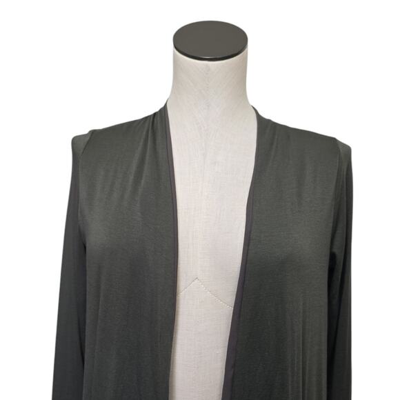 NWT Anthropologie Saturday Sunday Green Moss Waterfall Cardigan Petite Small - Picture 7 of 10